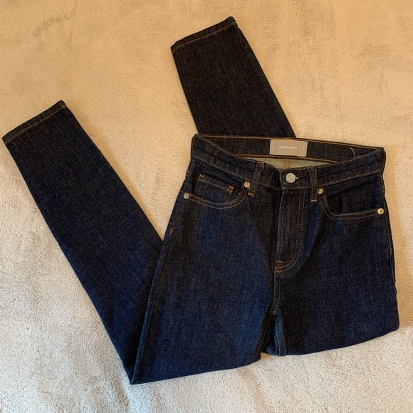 Everlane The High-Rise Skinny Jean Dark Indigo - Picture 15 of 16